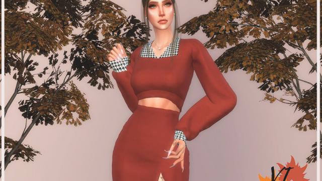 Top I - Autumn VI / Осінні топи VI для The Sims 4