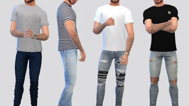 Semi Rolled Basic Tees