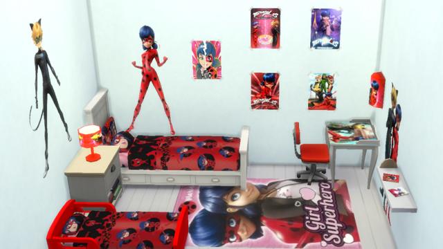 Miraculous bedroom for The Sims 4