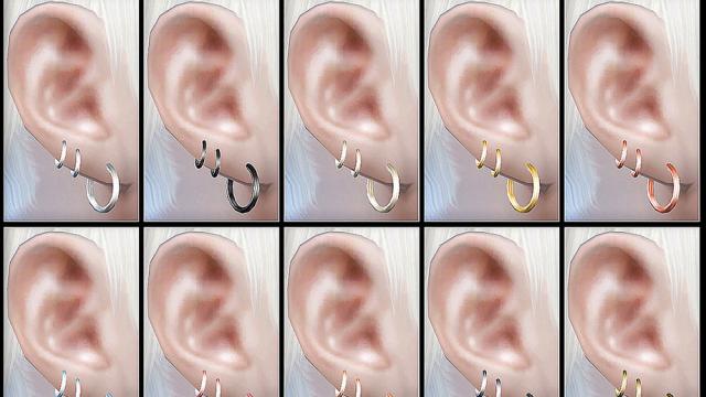 Piercing Set N16 for The Sims 4
