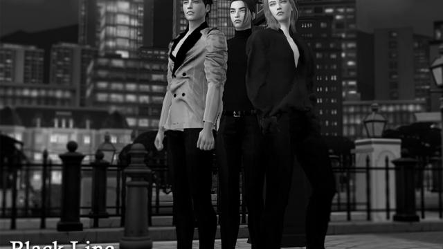 Black Line III (Pose Pack)
