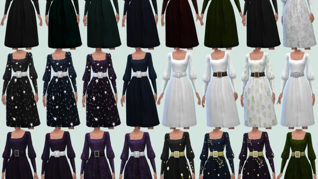 Плаття / Cottage Dreams Dress. для The Sims 4