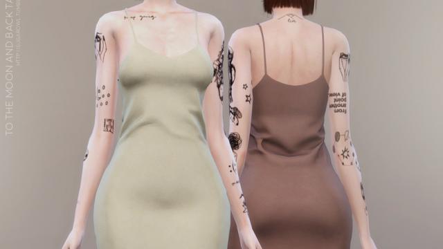 To The Moon And Back tattoos