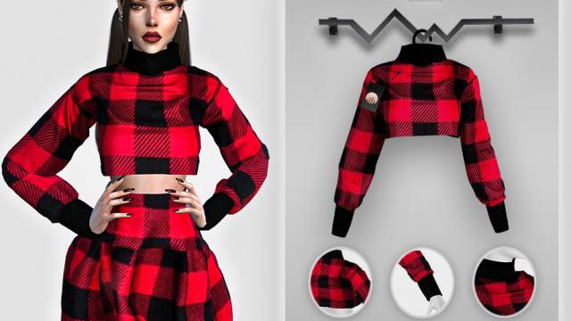 Plaid SET-111 (TOP) BD420