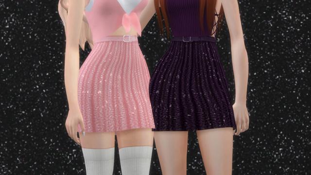Lena Skirt for The Sims 4