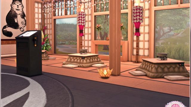 Karaoke Bar Hazakura для The Sims 4