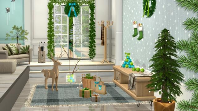 Holiday Wonderland - Christmas Entrance for The Sims 4