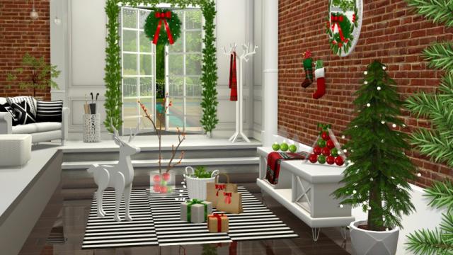 Holiday Wonderland - Christmas Entrance for The Sims 4