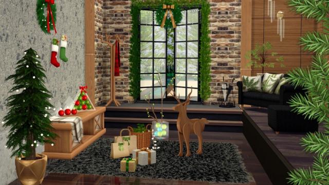 Holiday Wonderland - Christmas Entrance for The Sims 4