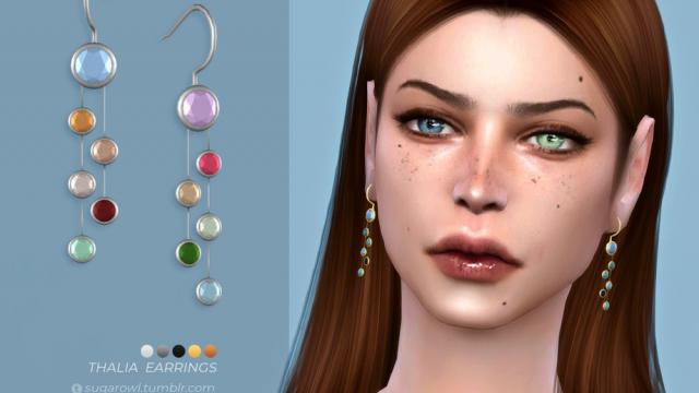 Thalia earrings для The Sims 4