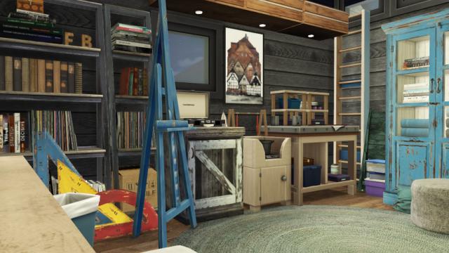 Rooms - Denim Dreams для The Sims 4