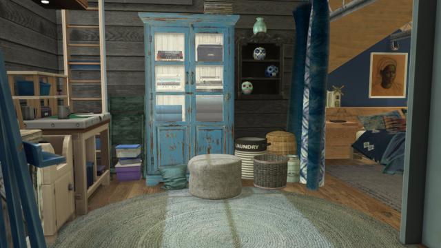 Rooms - Denim Dreams для The Sims 4