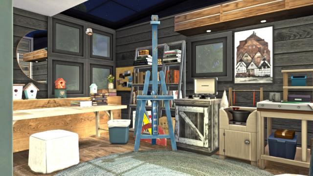 Rooms - Denim Dreams для The Sims 4