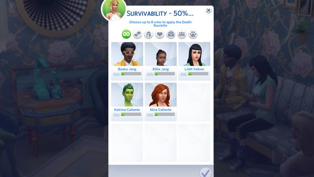 Death Roulette Challenge для The Sims 4