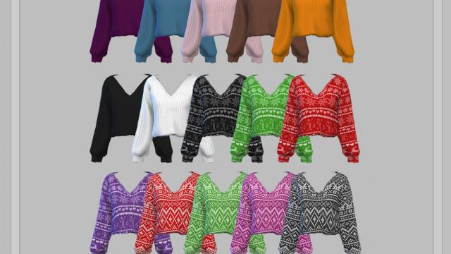 Holiday Sweater для The Sims 4