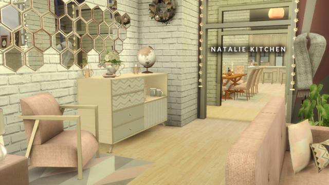 Natalie - living room for The Sims 4