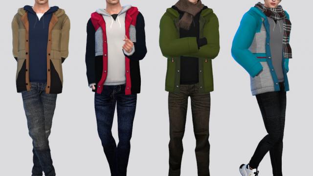 Jones Snowboard Jacket для The Sims 4