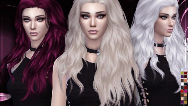 Stealthic - Temptress (Female Hair) для The Sims 4