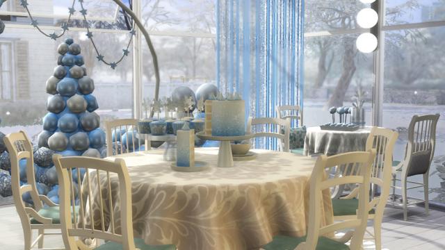 WINTER ORANGERY для The Sims 4