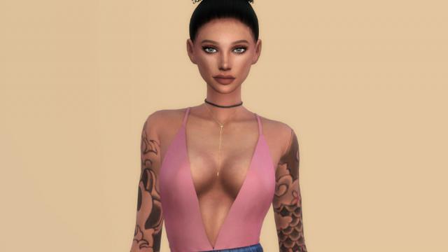Hanna Bodysuit || Christopher067 для The Sims 4