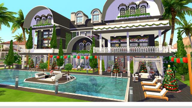 Villa Asadaporn NoCC для The Sims 4