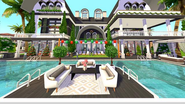 Villa Asadaporn NoCC для The Sims 4