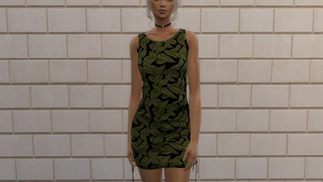 Cinched Dress для The Sims 4