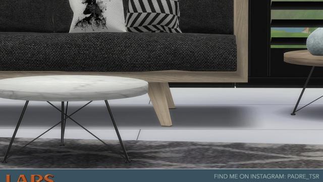 Lars Living Room - Loveseat Cushions x 2 для The Sims 4