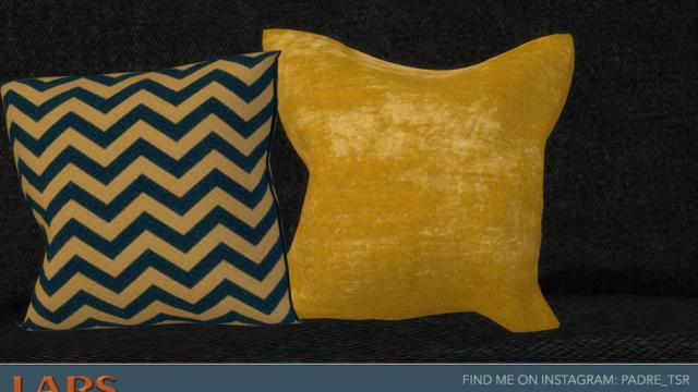 Lars Living Room - Loveseat Cushions x 2 для The Sims 4