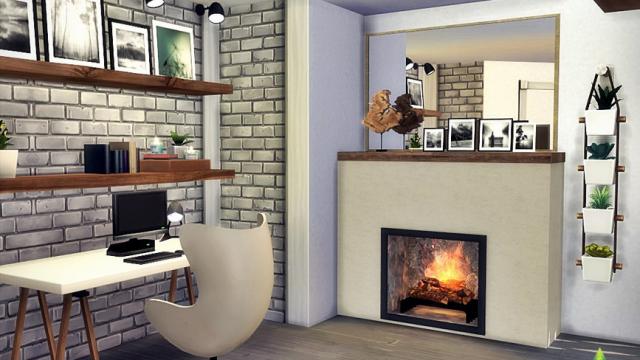 Living Room Aron для The Sims 4