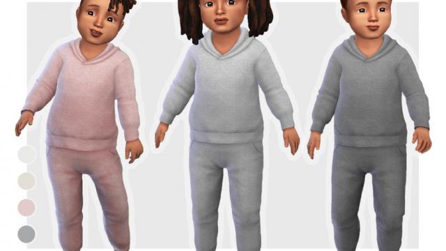 Cozy Toddler Outfit 03 для The Sims 4