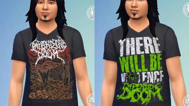 Impending Doom Shirts для The Sims 4