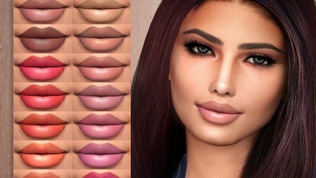 Помада від MH / [MH] Lipstick N32 для The Sims 4