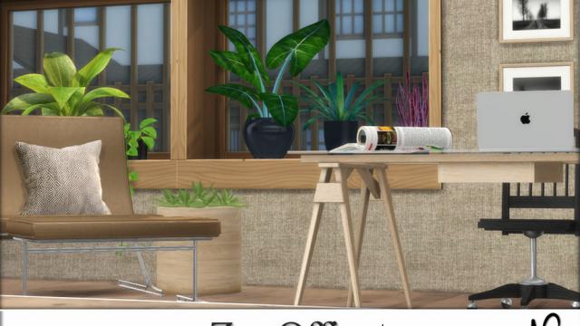 Zen Office (Room) for The Sims 4