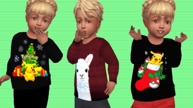 Toddler Sweater для The Sims 4