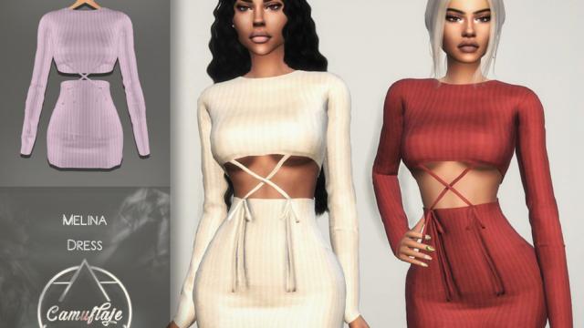 Camuflaje - Меліна (Dress) для The Sims 4