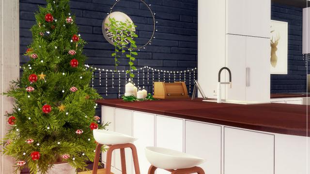 Holiday Time of Joy - Kitchen and Dining для The Sims 4