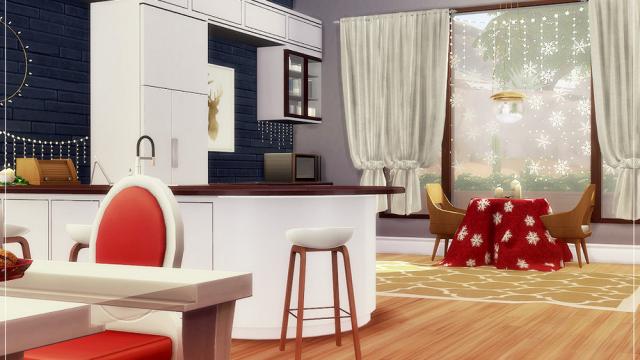 Holiday Time of Joy - Kitchen and Dining для The Sims 4