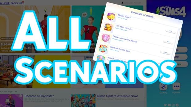 All Scenarios - Access EA Scenarios whenever you want для The Sims 4