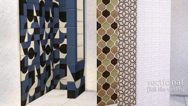 Realce patterned wall для The Sims 4