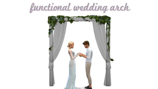 Holy Marchrimony Wedding Arches for The Sims 4