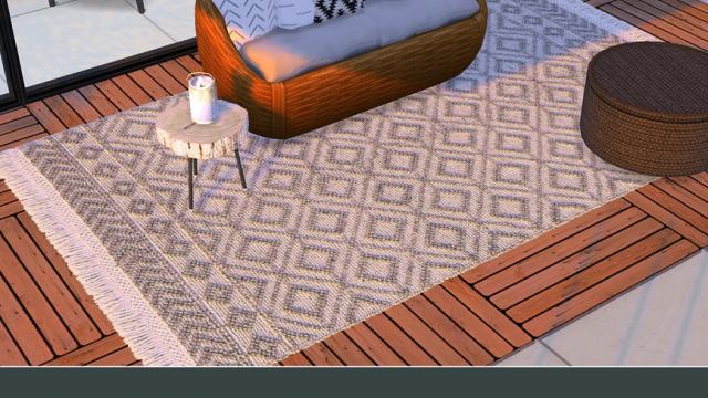 Farmhouse Area Rug для The Sims 4