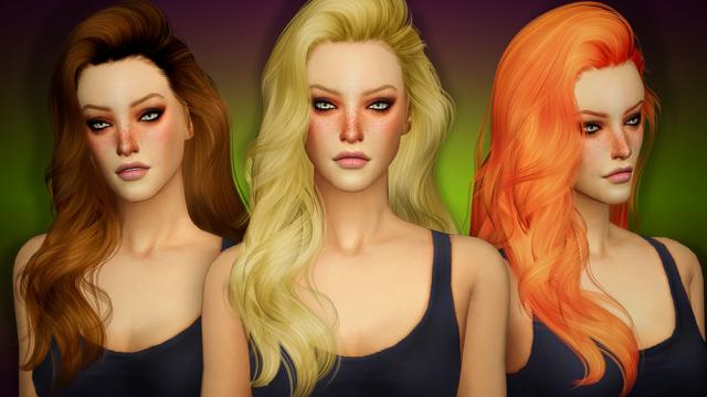 JAKEA - H007 - ETERNITY (Female Hair) для The Sims 4