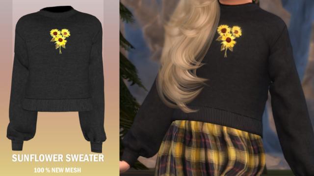 Sunflower Sweater для The Sims 4