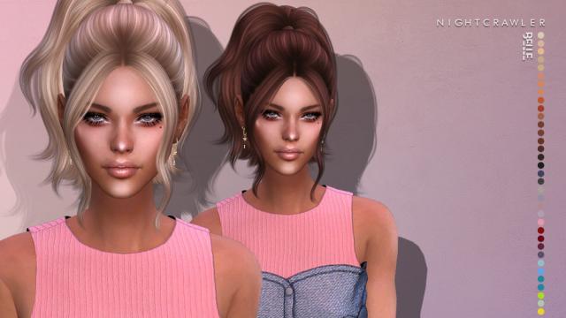 Nightcrawler-Belle (HAIR) - Красива зачіска для The Sims 4