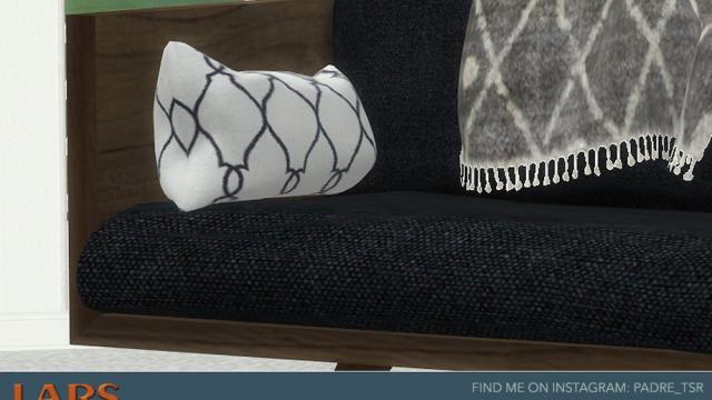 Lars Living Room - Loveseat Left Cushion для The Sims 4