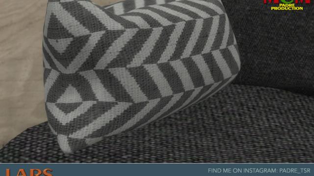 Lars Living Room - Loveseat Left Cushion для The Sims 4