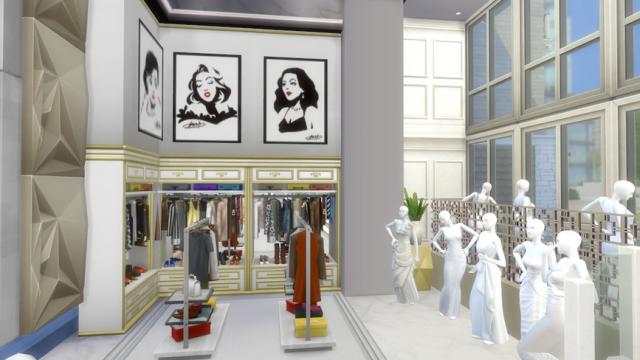 Bridal Boutique with Spa and Party Rental for The Sims 4
