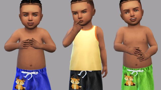 Baby shorts collection / Animals-reindeer