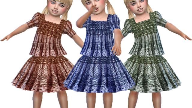 T55 Toddler dress 03 (Base game) for The Sims 4